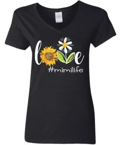 Love #mimilife Women’s V-Neck T-Shirt