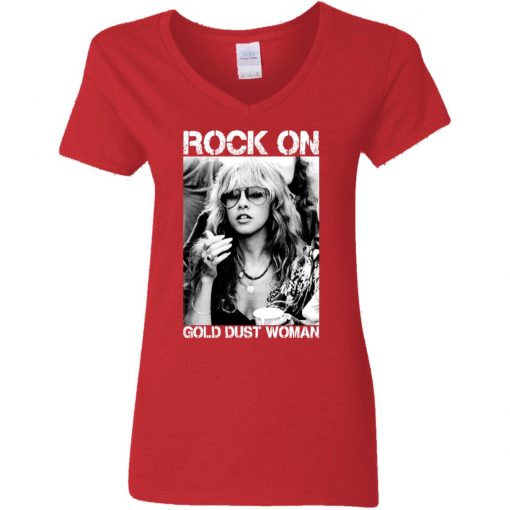 Private: Rock On Gold Dust Woman Women’s V-Neck T-Shirt