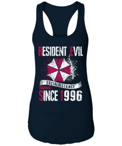 Private: Resident evil social distance training since 1996 Racerback Tank