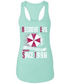 Private: Resident evil social distance training since 1996 Racerback Tank