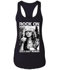 Rock On Gold Dust Woman Racerback Tank