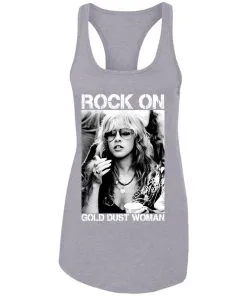 Rock On Gold Dust Woman Racerback Tank