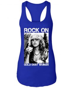 Private: Rock On Gold Dust Woman Racerback Tank