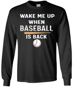 GydiaGarden Wake Me Up When Baseball is Back Youth LS T-Shirt