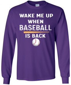 Private: GydiaGarden Wake Me Up When Baseball is Back Youth LS T-Shirt