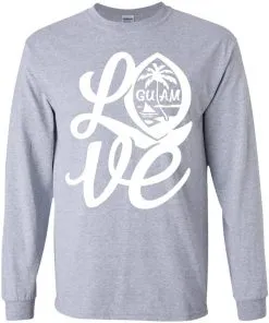 I Love Guam Youth LS T-Shirt