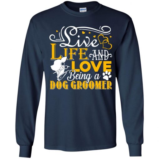 Private: Love Being A Dog Groomer Youth LS T-Shirt