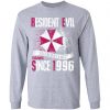 Private: Resident evil social distance training since 1996 Youth LS T-Shirt