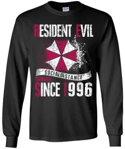 Resident evil social distance training since 1996 Youth LS T-Shirt