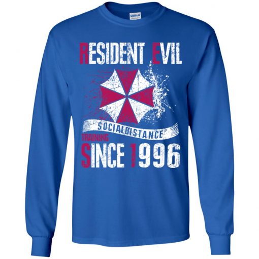 Private: Resident evil social distance training since 1996 Youth LS T-Shirt