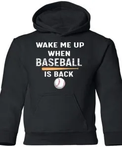 GydiaGarden Wake Me Up When Baseball is Back Youth Hoodie