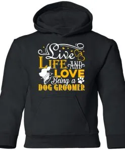 Love Being A Dog Groomer Youth Hoodie