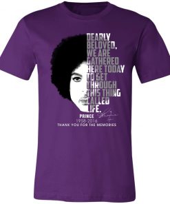 Private: Prince 1958-2016 Thank You For The Memories Unisex Jersey Tee
