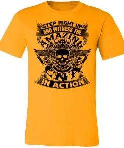 Step Right Up and Witness The Amazing Electrician in Action Unisex Jersey Tee