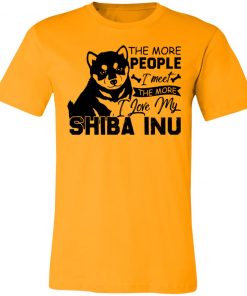 Private: The More People I Meet The More I Love My Shiba Inu Unisex Jersey Tee