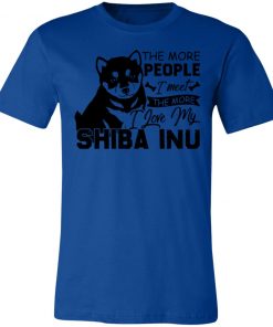Private: The More People I Meet The More I Love My Shiba Inu Unisex Jersey Tee