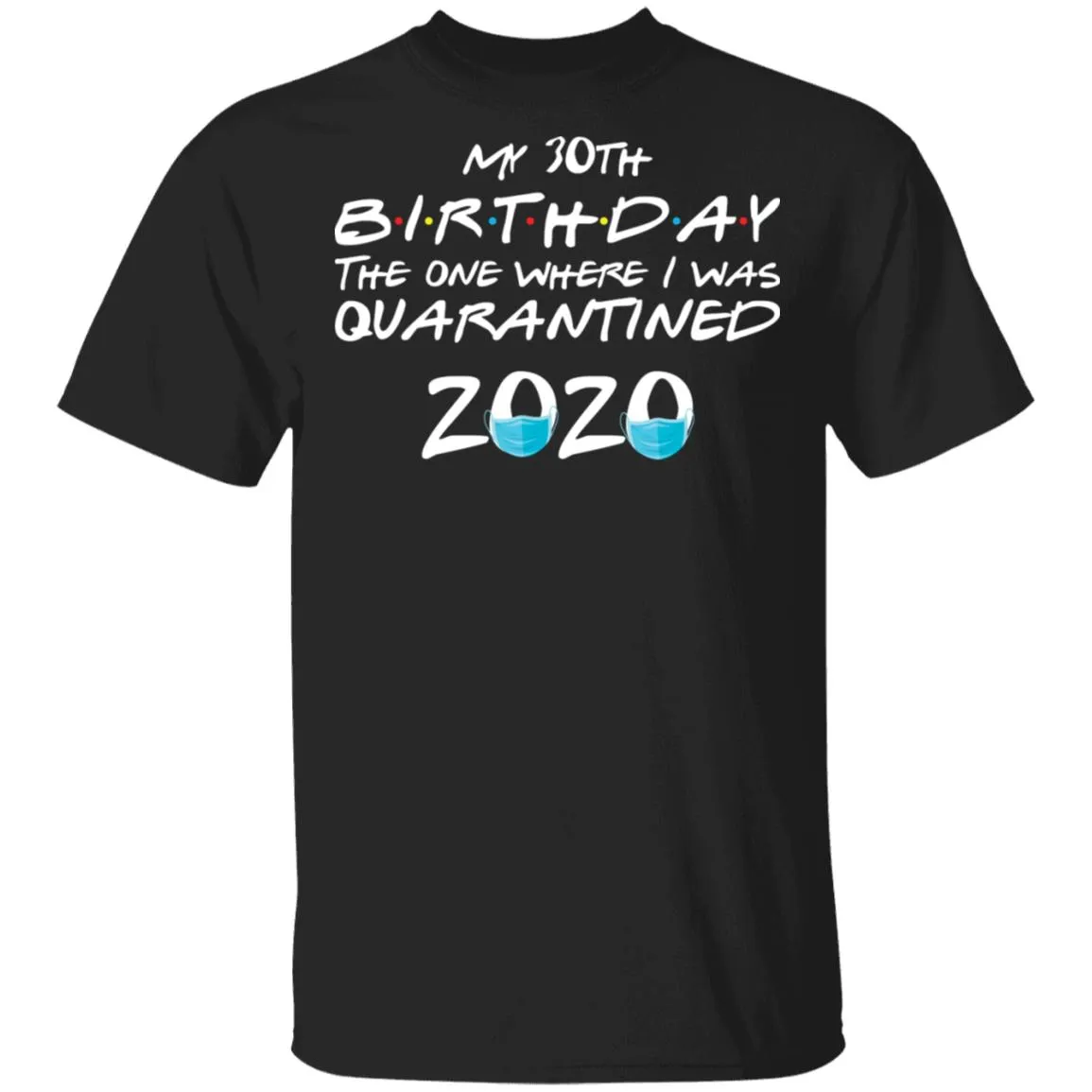 My 30st Birthday The One Where I Was Quarantined 2020 Men's T-Shirt 3 redirect 914