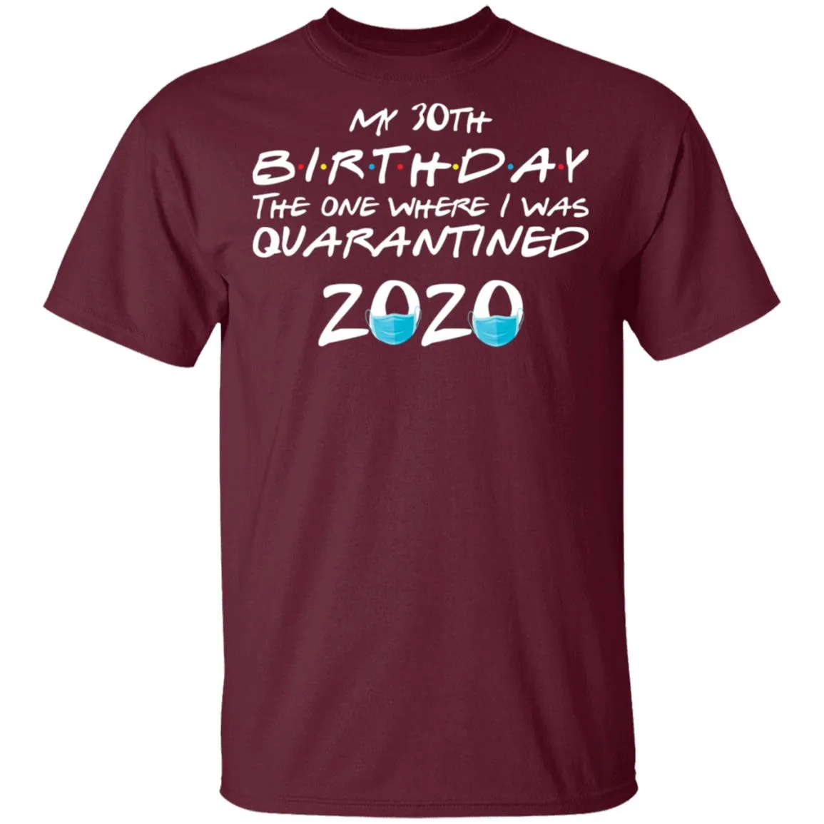 My 30st Birthday The One Where I Was Quarantined 2020 Men's T-Shirt 7 redirect 918
