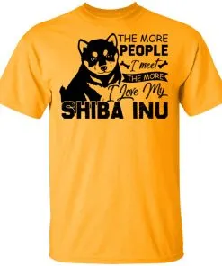 The More People I Meet The More I Love My Shiba Inu Men's T-Shirt 4 The More People I Meet The More I Love My Shiba Inu Men’s T-Shirt