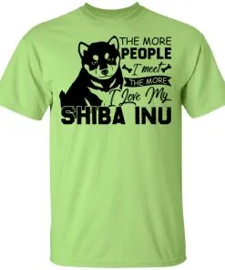 The More People I Meet The More I Love My Shiba Inu Youth T-Shirt