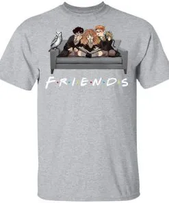 The Golden Trio FRIENDS Harry Potter Hermione & Ron Men's T-Shirt 13 redirect 985