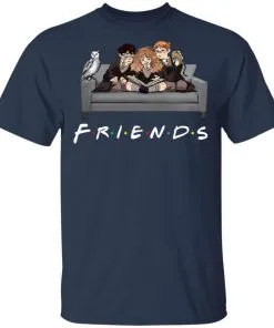 The Golden Trio FRIENDS Harry Potter Hermione & Ron Men's T-Shirt 15 redirect 987