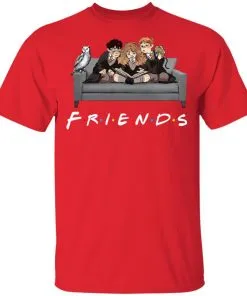 The Golden Trio FRIENDS Harry Potter Hermione & Ron Men's T-Shirt 17 redirect 989