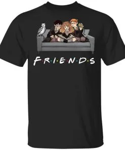The Golden Trio FRIENDS Harry Potter Hermione & Ron Men's T-Shirt 18 redirect 990