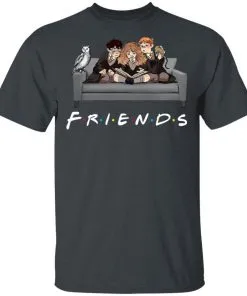 The Golden Trio FRIENDS Harry Potter Hermione & Ron Men's T-Shirt 19 redirect 991