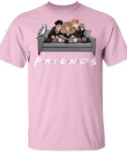 The Golden Trio FRIENDS Harry Potter Hermione & Ron Men's T-Shirt 21 redirect 993