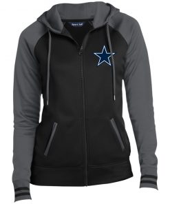 Private: Dallas Cowboys Ladies’ Moisture Wick Full-Zip Hooded Jacket