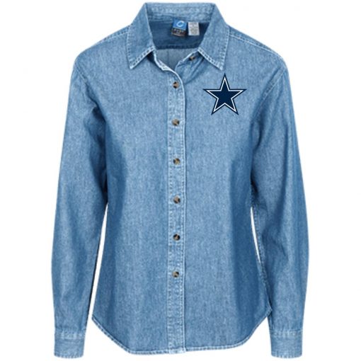 Private: Dallas Cowboys Women’s LS Denim Shirt