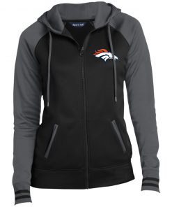 Private: Denver Broncos Ladies’ Moisture Wick Full-Zip Hooded Jacket