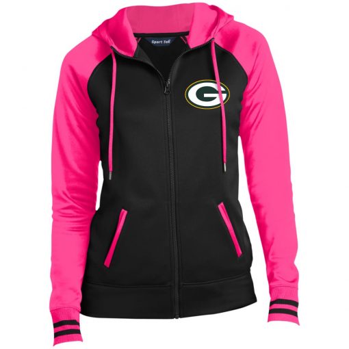 Private: Green Bay Packers Ladies’ Moisture Wick Full-Zip Hooded Jacket