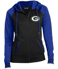 Private: Green Bay Packers Ladies’ Moisture Wick Full-Zip Hooded Jacket