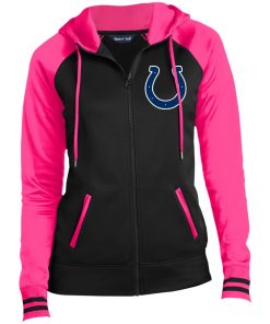 Private: Indianapolis Colts NFL Ladies’ Moisture Wick Full-Zip Hooded Jacket