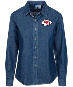 Kansas City Chiefs Women’s LS Denim Shirt