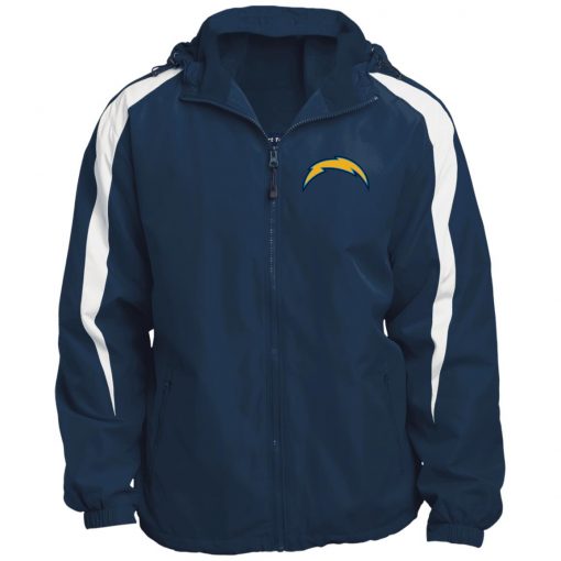 Private: Los Angeles Chargers Fleece Lined Colorblocked Hooded Jacket