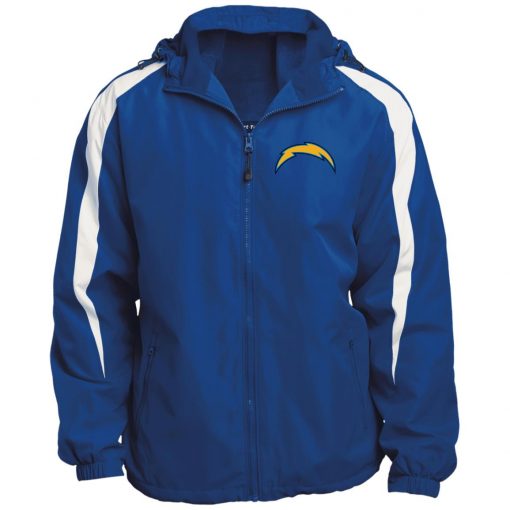 Private: Los Angeles Chargers Fleece Lined Colorblocked Hooded Jacket