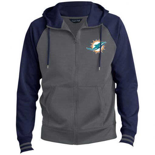 Private: Miami Dolphins Men’s Sport-Wick® Full-Zip Hooded Jacket