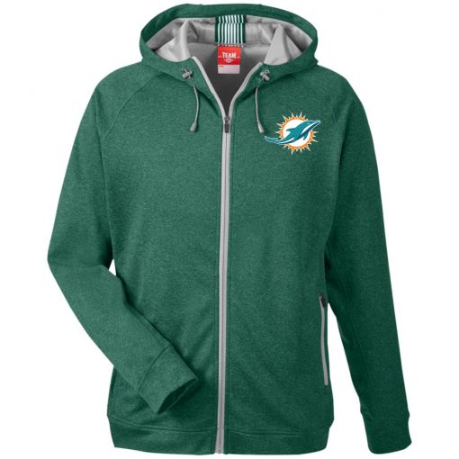 Private: Miami Dolphins Men’s Heathered Performance Hooded Jacket