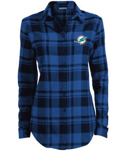 Private: Miami Dolphins Ladies’ Plaid Flannel Tunic