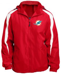 Private: Miami Dolphins Fleece Lined Colorblocked Hooded Jacket