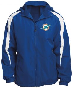 Private: Miami Dolphins Fleece Lined Colorblocked Hooded Jacket
