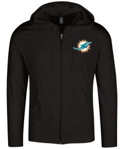 Private: Miami Dolphins Lightweight Full Zip Hoodie