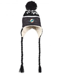 Private: Miami Dolphins Hat with Ear Flaps and Braids