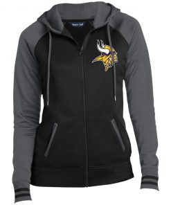Private: Minnesota Vikings Ladies’ Moisture Wick Full-Zip Hooded Jacket