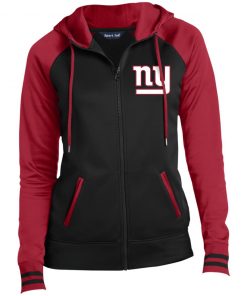 Private: New York Giants Ladies’ Moisture Wick Full-Zip Hooded Jacket