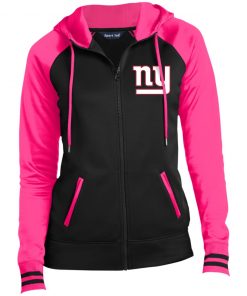 Private: New York Giants Ladies’ Moisture Wick Full-Zip Hooded Jacket