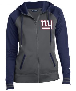 Private: New York Giants Ladies’ Moisture Wick Full-Zip Hooded Jacket